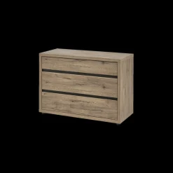 Slaapkamer LAFON: Kleerkast 245cm + Bed 160x200 + Commode + 2x Nachttafels