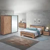 Slaapkamer PIPPA: Kleerkast 220cm + Bed 160x200 + 2x Nachttafel B58