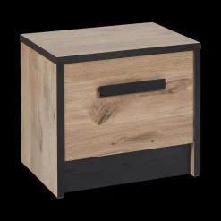 Slaapkamer ROSALIND: Kleerkast B245 + Bed 140x200 + Commode B110 + 2x Nachttafels B53