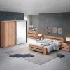 Slaapkamer ZELDA: Kleerkast 240cm + Bed 180x200 + Commode + 2x Nachttafel B58