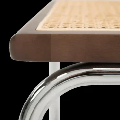 Sledestoel GUSTAV Beech Wood Canaletto / Chrome frame