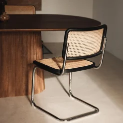 Sledestoel GUSTAV Beech Wood Black