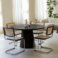 Sledestoel GUSTAV Beech Wood Black