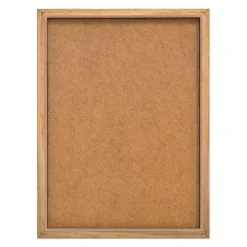 Slim Frame Wood Earth Flowers
