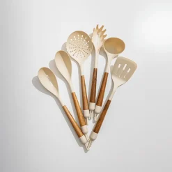 Spaghettilepel DOROTA Beige/Hout