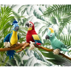 Speeltje PELUCHE Papegaai Blauw