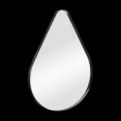 Spiegel BRITS Druppel Metaal Zwart