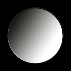 Spiegel KROES Metaal Zwart Ø115cm