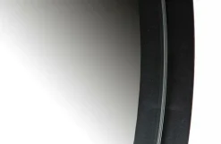 Spiegel KROES Metaal Zwart Ø115cm