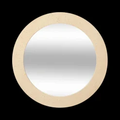 Spiegel LAGOON Ø78 Travertijnlook