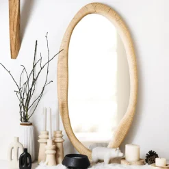 Spiegel LOIZO Organisch Touw Naturel