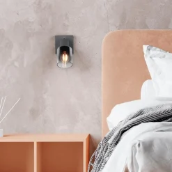 Spot CADIZ 1Del. Met./Glas Antraciet