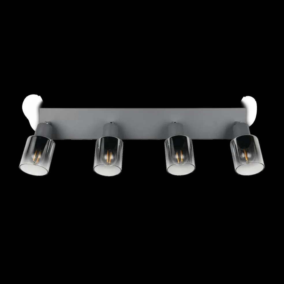 Spot CADIZ 4Del. Met./Glas Antraciet