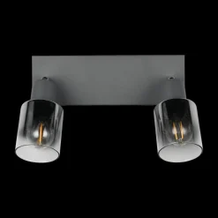 Spot CADIZ 2Del. Met./Glas Antraciet