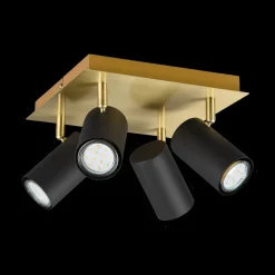 Spot MARLEY 4-Delig Metaal Zwart/Goud