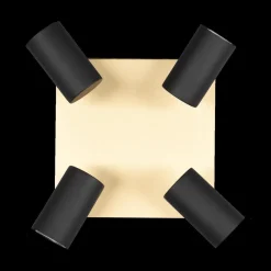 Spot MARLEY 4-Delig Metaal Zwart/Goud