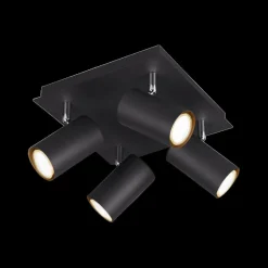Spot MARLEY 4-Delig Metaal Zwart
