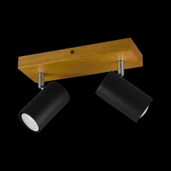 Spot MARLEY Hout/Metaal Zwart