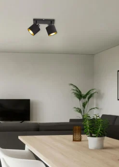 Spot TOMMY 2Del. Met. Mat Zwart