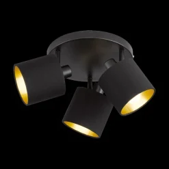 Spot TOMMY 3Del. Rnd Met. Mat Zwart