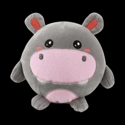 Squichy Kussen HIPPO Grijs/Roze