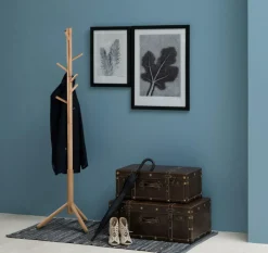 Staande kapstok PRESTA Gelakt hout