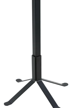 Staande kapstok (zwart metaal), 50x50x181