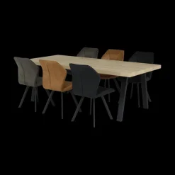 Stoel ALECIO ECO PU Nero