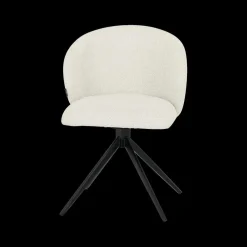 Stoel BALDER 180° Bouclé Ecru Pt Zwart