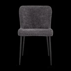 Stoel DORIEN Bouclé Donkergrijs