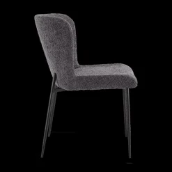 Stoel DORIEN Bouclé Donkergrijs