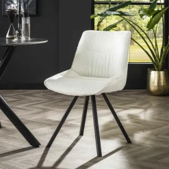 Stoel HECTOR Bouclé Wit