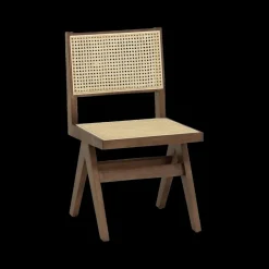 Stoel JAKI Ash Wood Walnut/Rotan