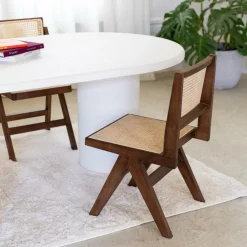 Stoel JAKI Ash Wood Walnut/Rotan