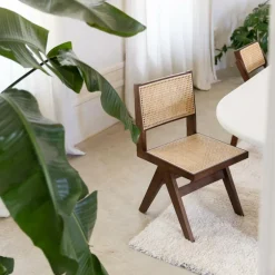 Stoel JAKI Ash Wood Walnut/Rotan