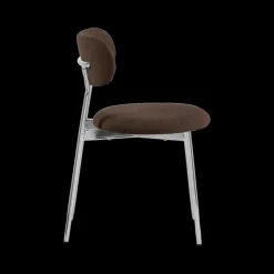 Stoel LYKKO Bruin/Chrome