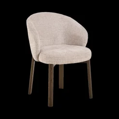 Stoel OKKE Juto Beige - Poot Smoked Oak