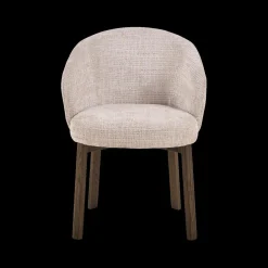 Stoel OKKE Juto Beige - Poot Smoked Oak