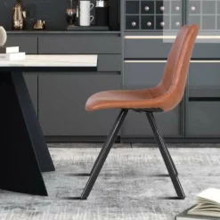 Stoel TILLY PU Cognac