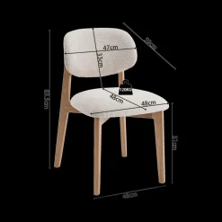 Stoel TILO Massief Eik Naturel