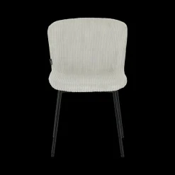 Stoel ZOEY Beige Ribfluweel