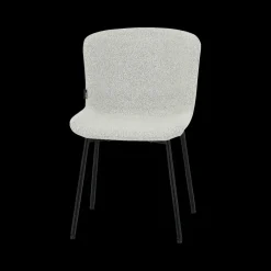 Stoel ZOEY Bouclé Lichtgrijs