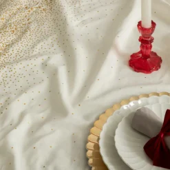 Tafelkleed GLINTS 240 Glitter Goud/Wit