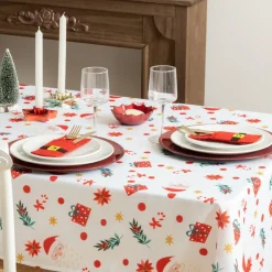 Tafelkleed OEKE 240 Wit/Rood/Groen