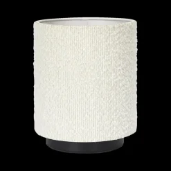 Tafellamp BOUCLIZ Laag Zwart/Kap Beige