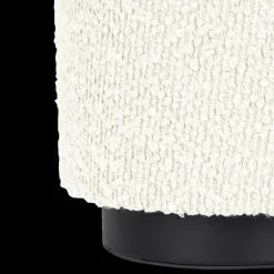 Tafellamp BOUCLIZ Laag Zwart/Kap Beige