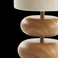 Tafellamp DANIALO L Bruin/Touw