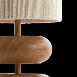 Tafellamp DANIALO L Bruin/Touw