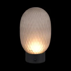 Tafellamp FACETTE Glas Grijs