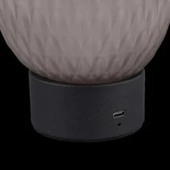 Tafellamp FACETTE Glas Grijs